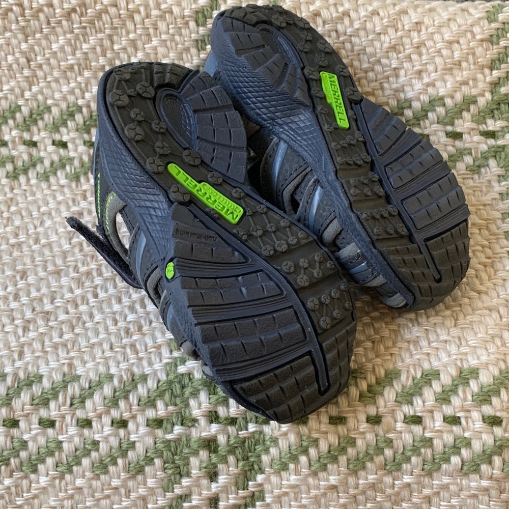 Merrell Kids' Hydro Hiker SJ Sandals - Dark Blue and Lime. (Toddler size) - Picture 2 of 4